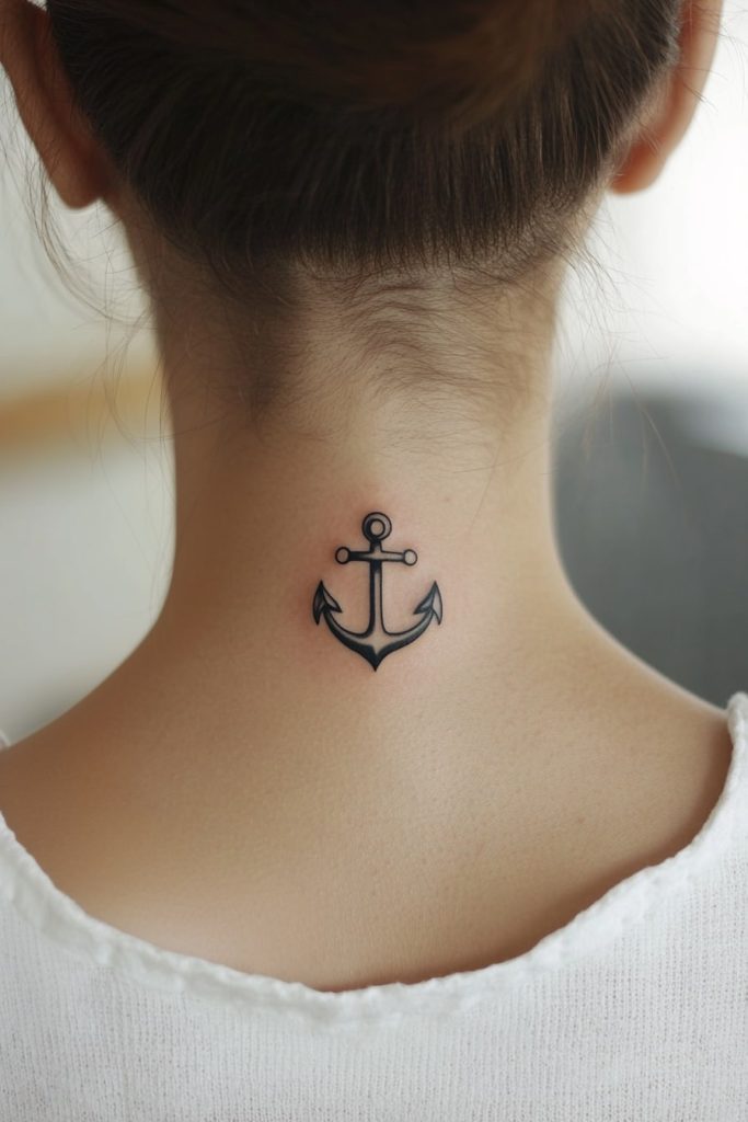 Chic Anchor Tattoo