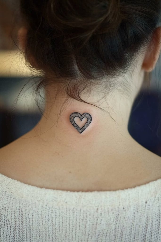 Stylish Heart Tattoo