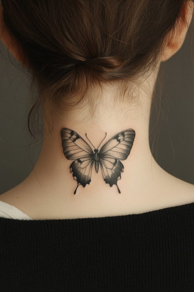 Subtle Butterfly Tattoo