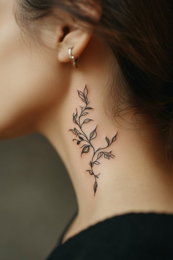 Elegant Vine Tattoo