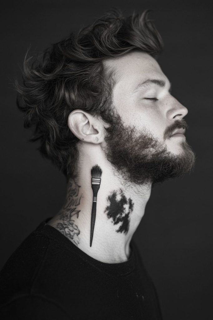 Music and Art Symbol Tattoo