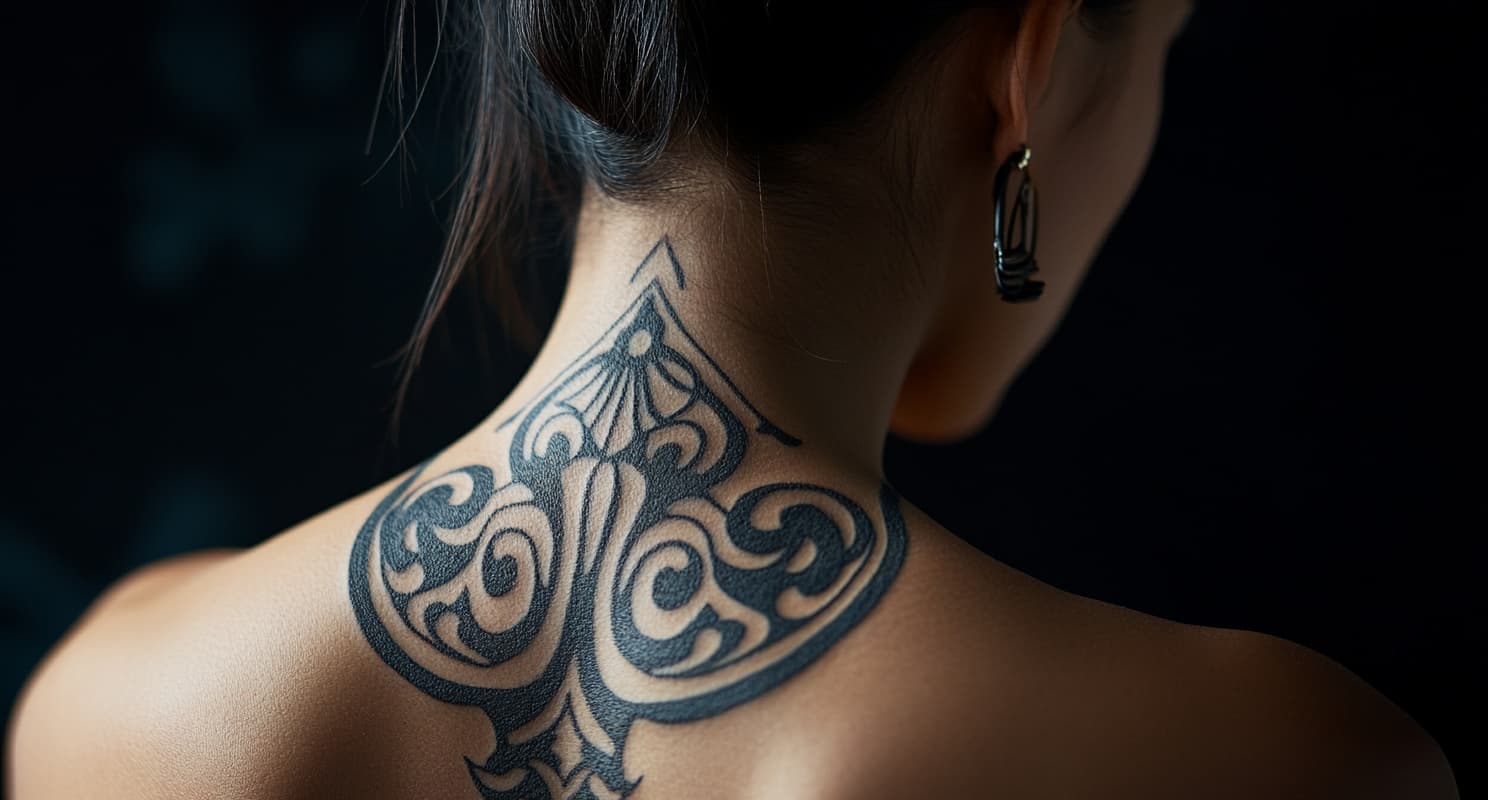 15 Stunning Back Neck Tattoos for Women