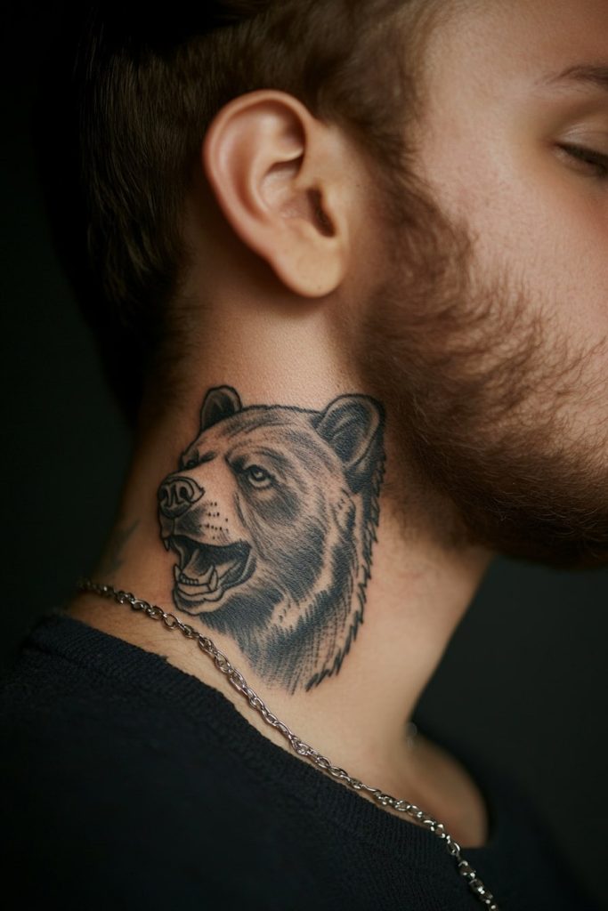 Powerful Bear Tattoo