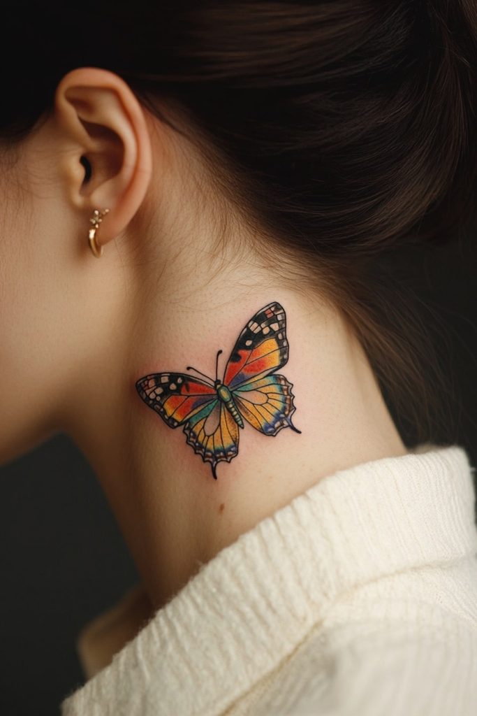 Vibrant Butterfly Tattoo