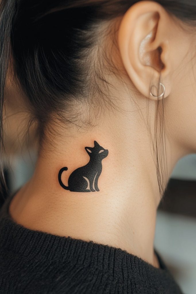 Mysterious Cat Tattoo