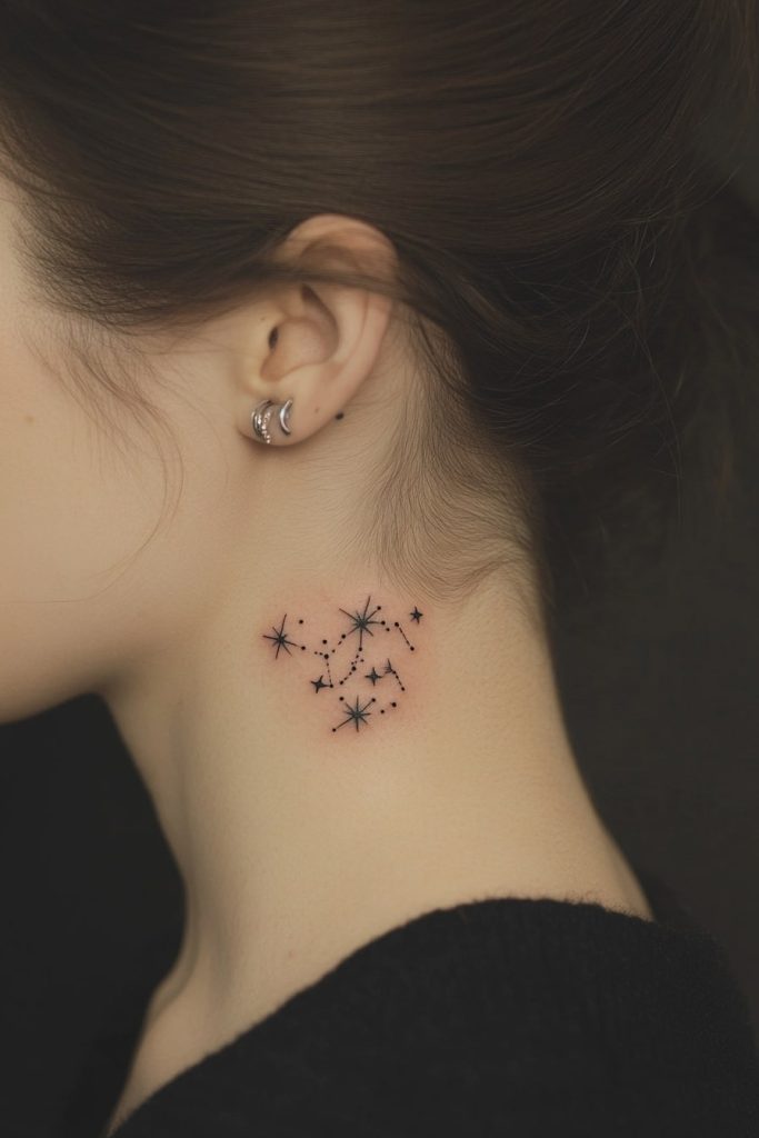 Minimalistic Constellation Tattoo