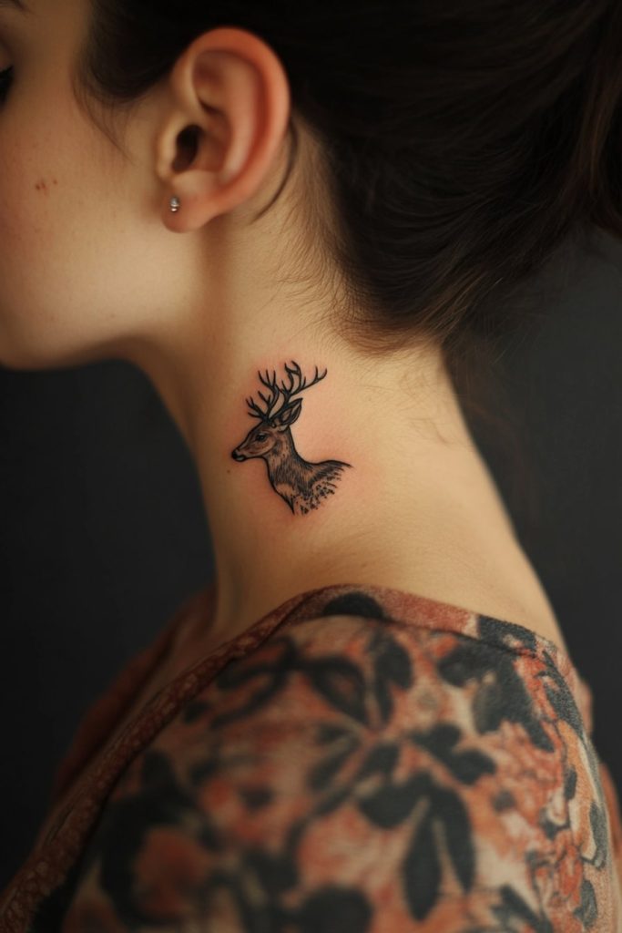 Graceful Deer Tattoo