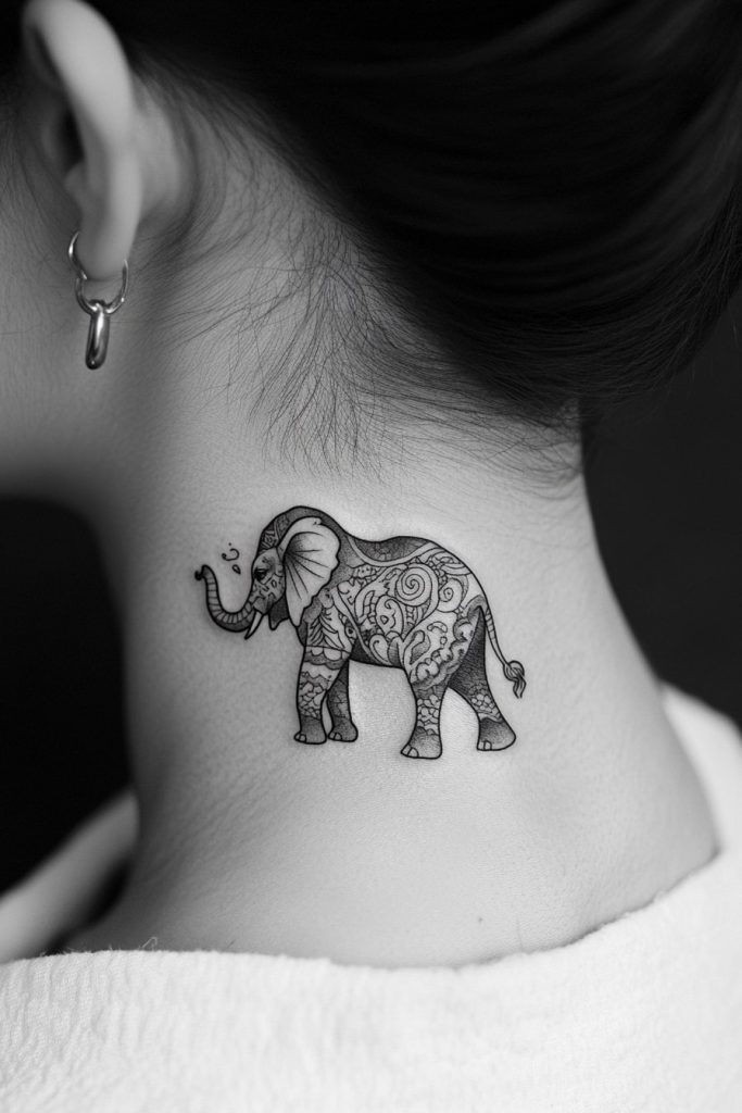 Noble Elephant Tattoo