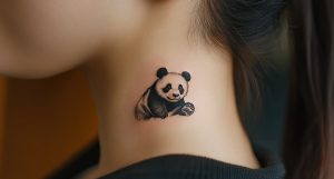 side neck tattoos for women