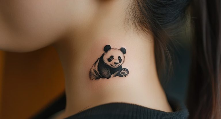 side neck tattoos for women