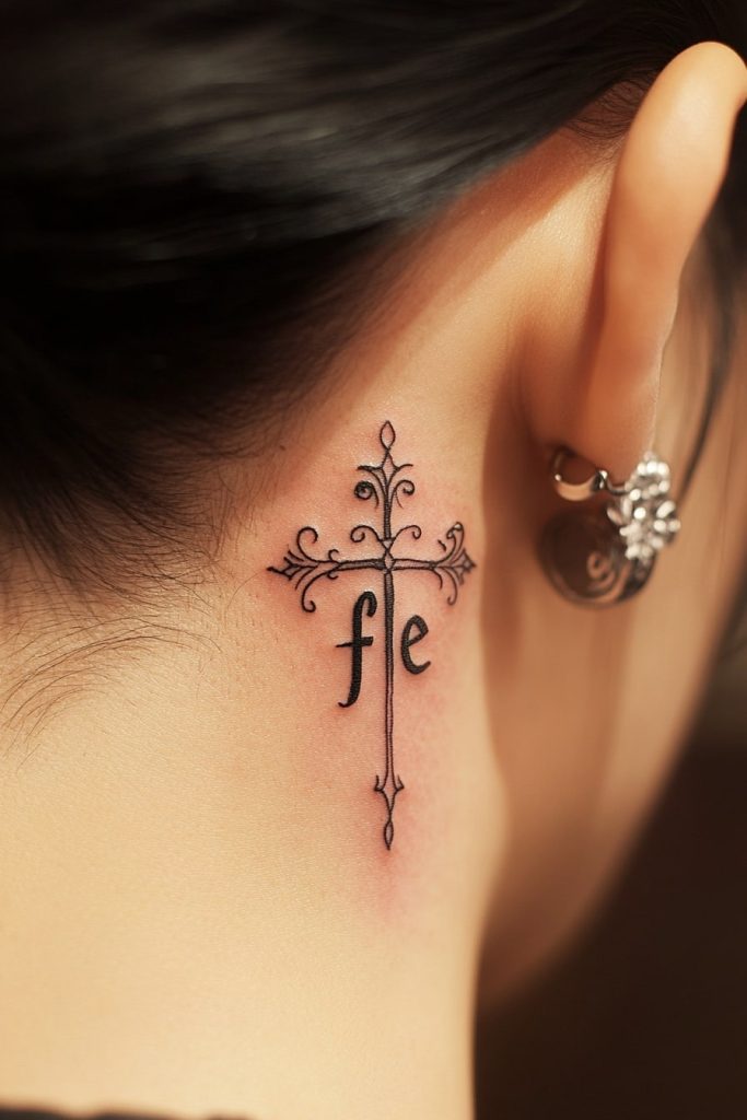 Regal Cross ‘Fe’ Tattoo