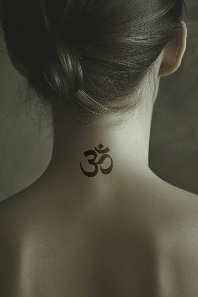 Serene Om Symbol Tattoo