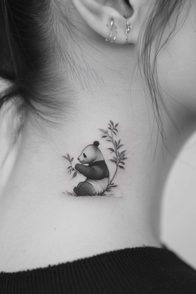 Playful Panda Tattoo