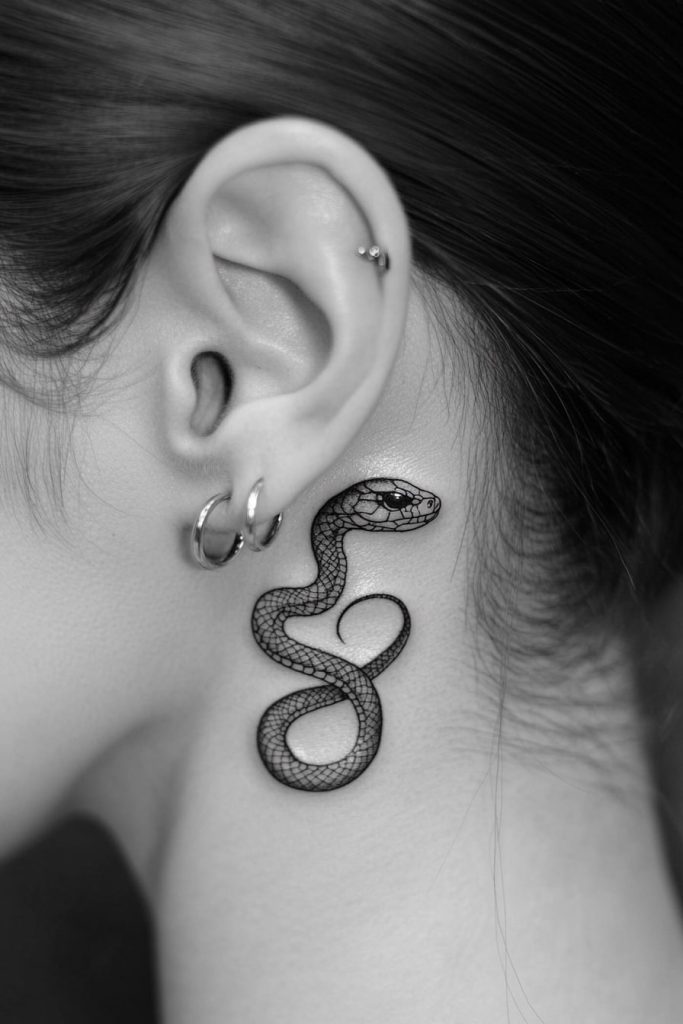 Stealthy Snake Tattoo