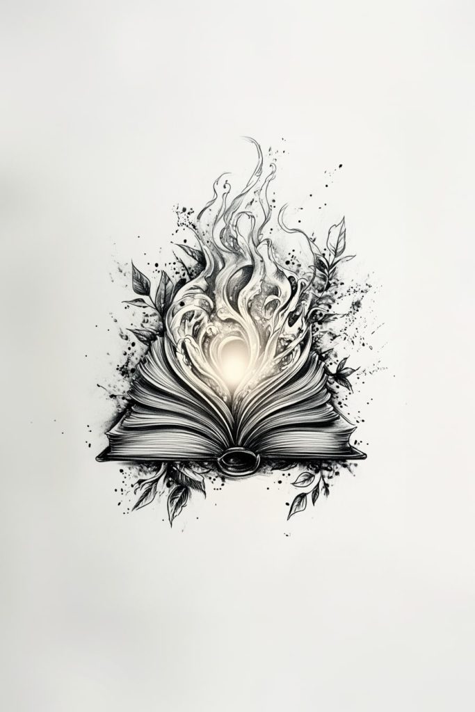 A Book with a Glowing Light