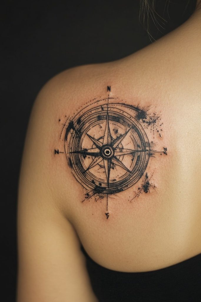 Compass Tattoo