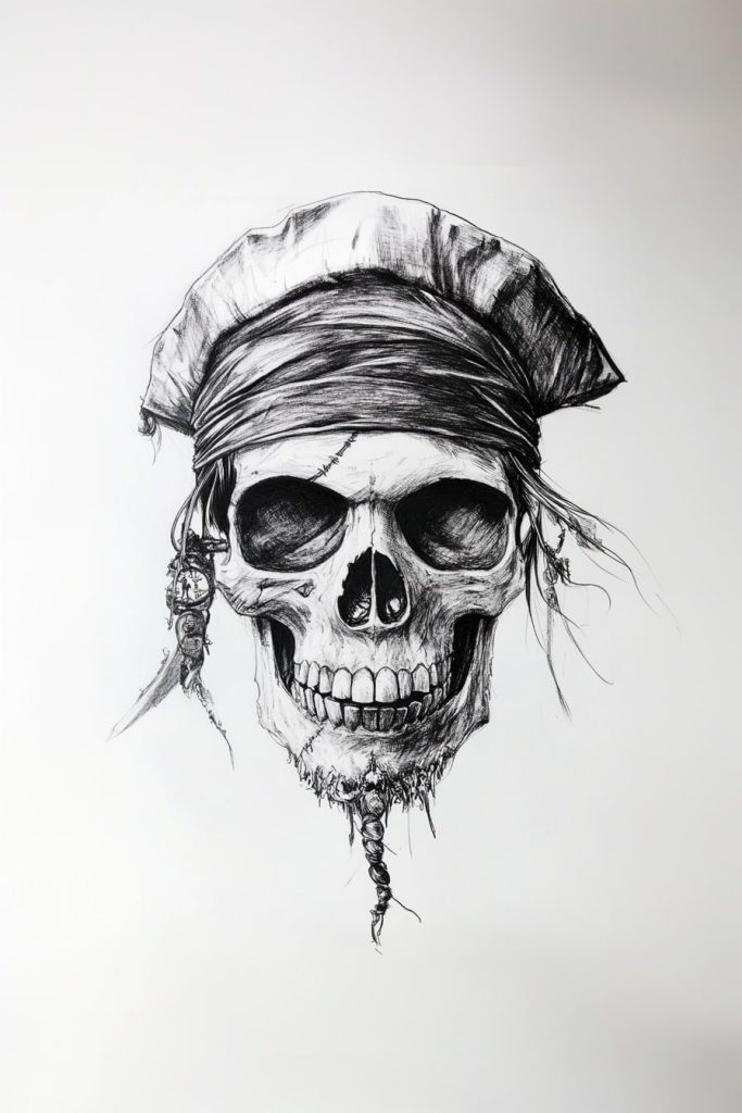 Pirate Skull Tattoo
