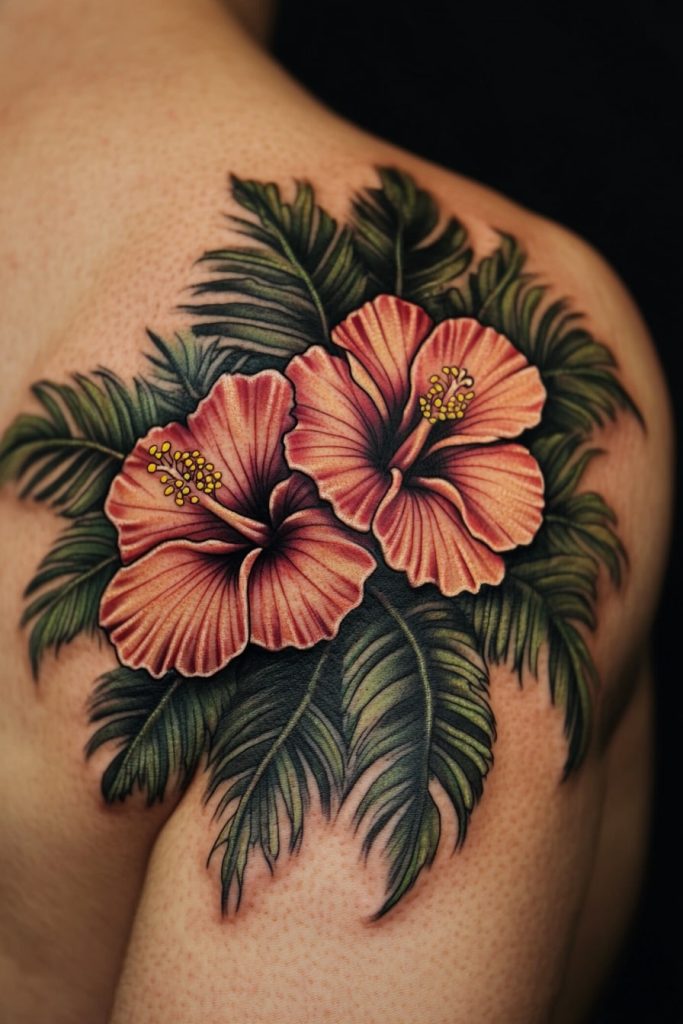 Hibiscus Flower Tattoo