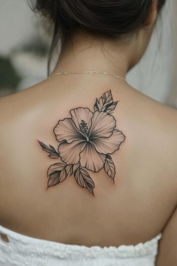 Hibiscus Flower Tattoo