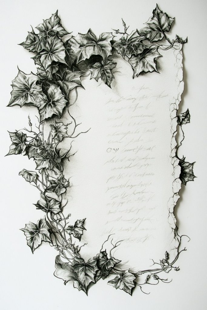 Ivy and Gothic Script