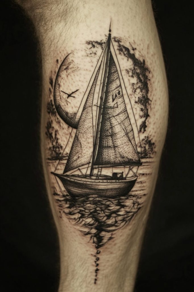 Sailboat Tattoo