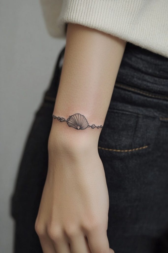 Seashell Bracelet Tattoo
