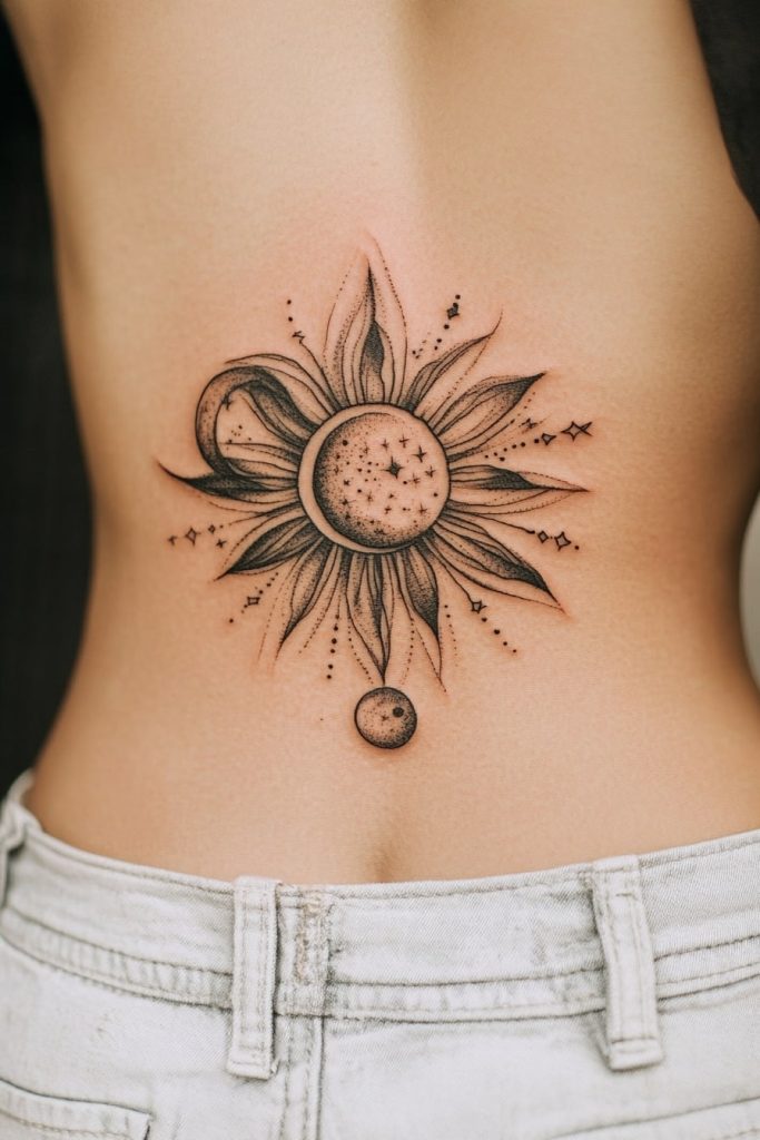 Sun and Moon Tattoo