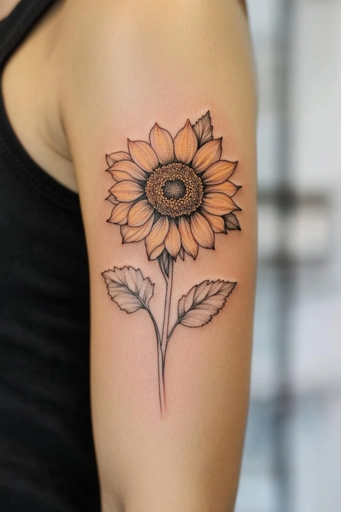 Sunflower Tattoo