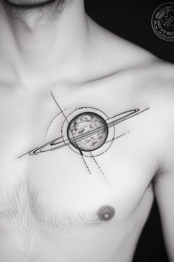 Minimalist Chest Tattoos
