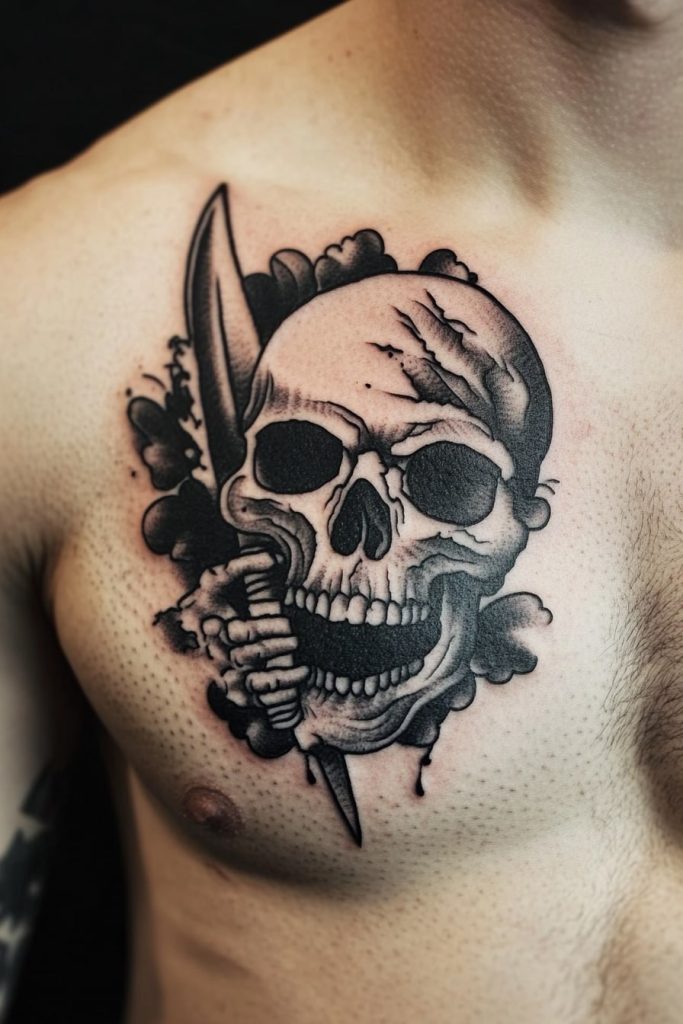 Skull Chest Tattoos