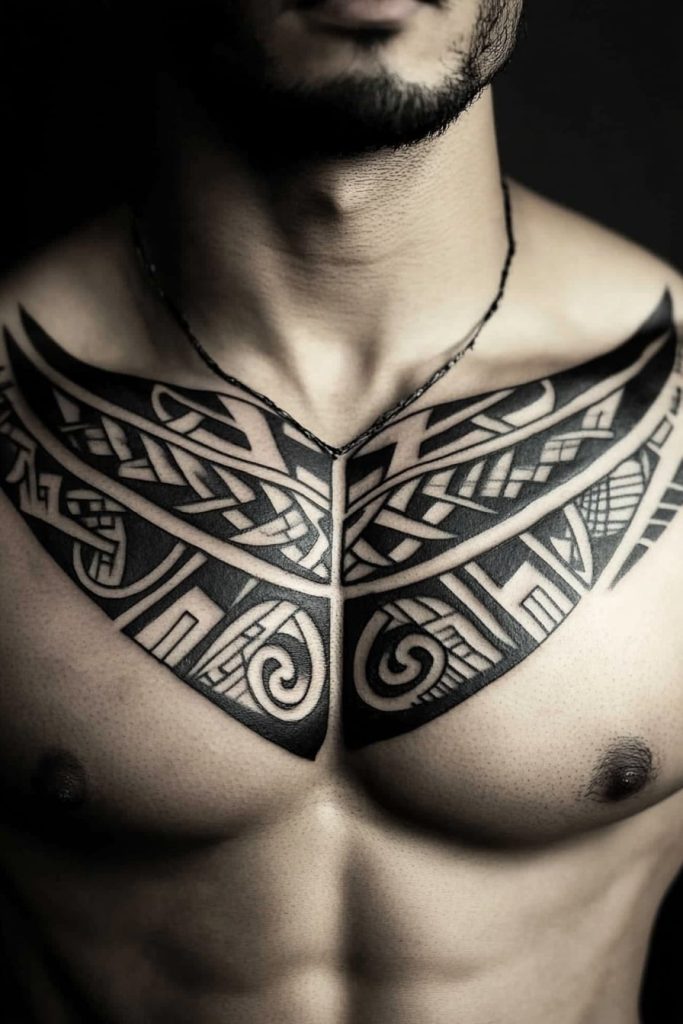 Tribal Chest Tattoos
