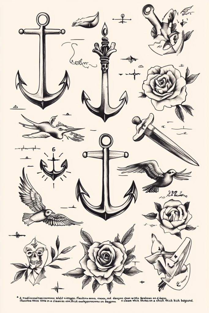 Traditional Tattoo Flash Art