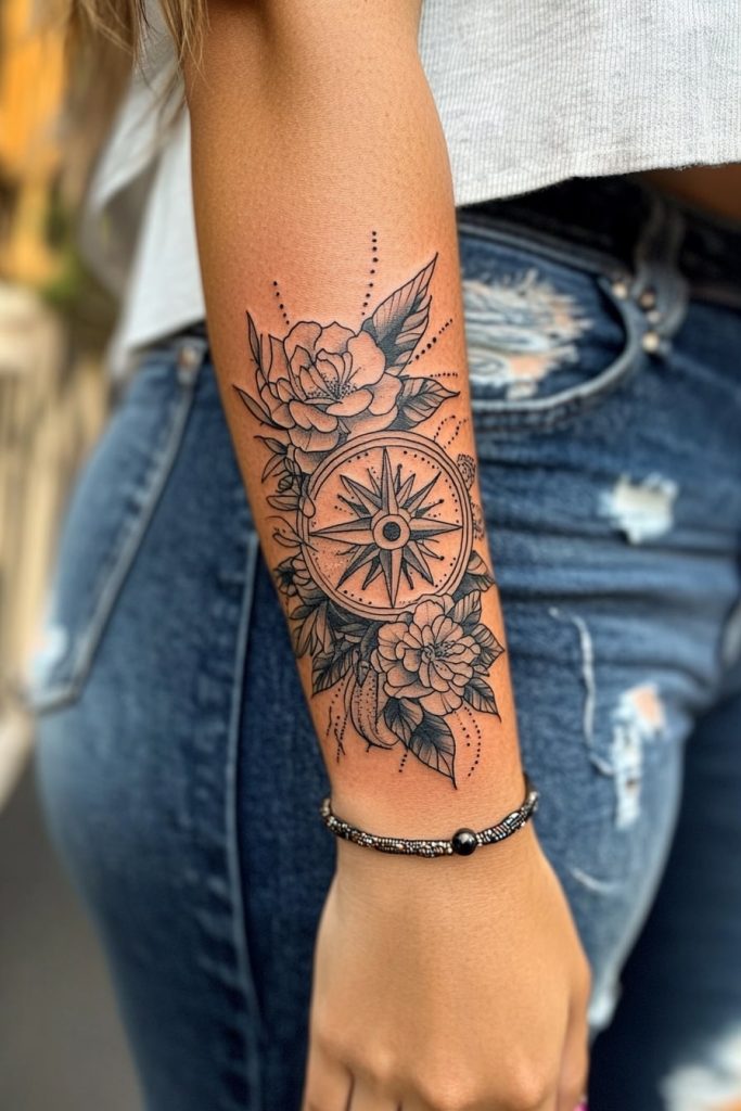 Compass Tattoo