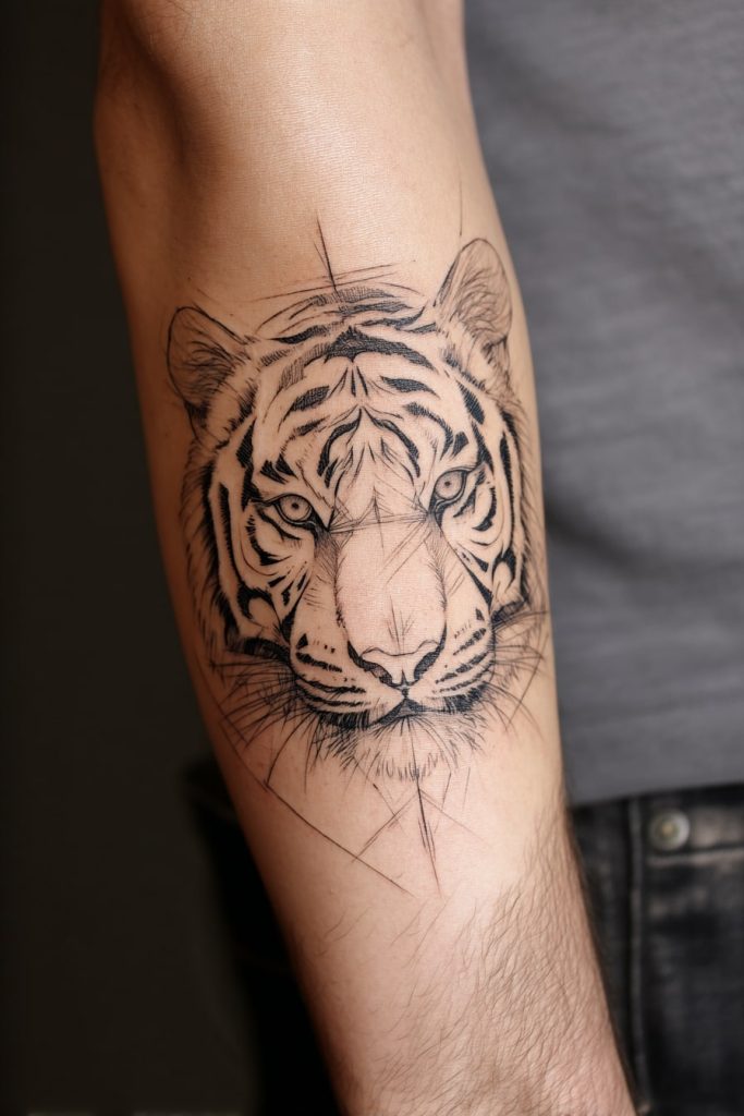Tiger Head Tattoo