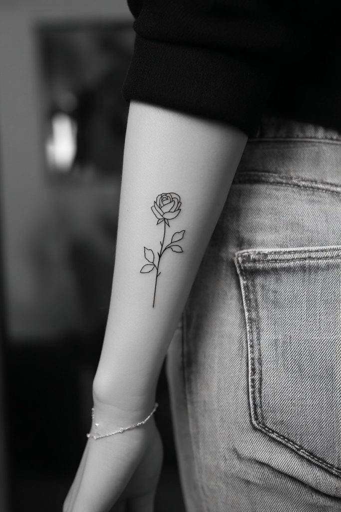 Rose or Flower Outline