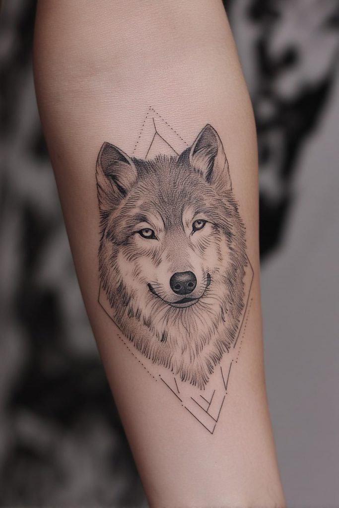Wolf Head Tattoo