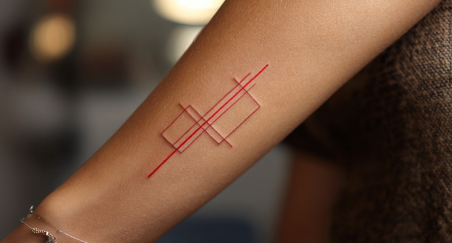 Red Tattoos for Brown Skin