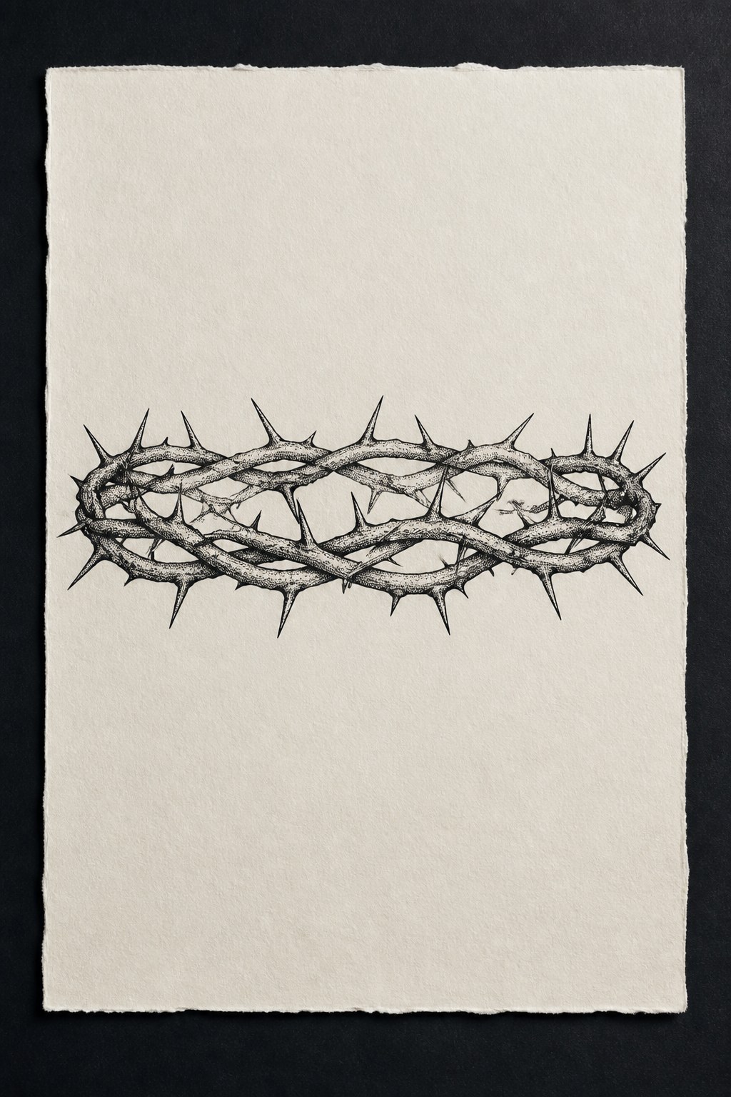 Thorny bramble arm band goth flash tattoo