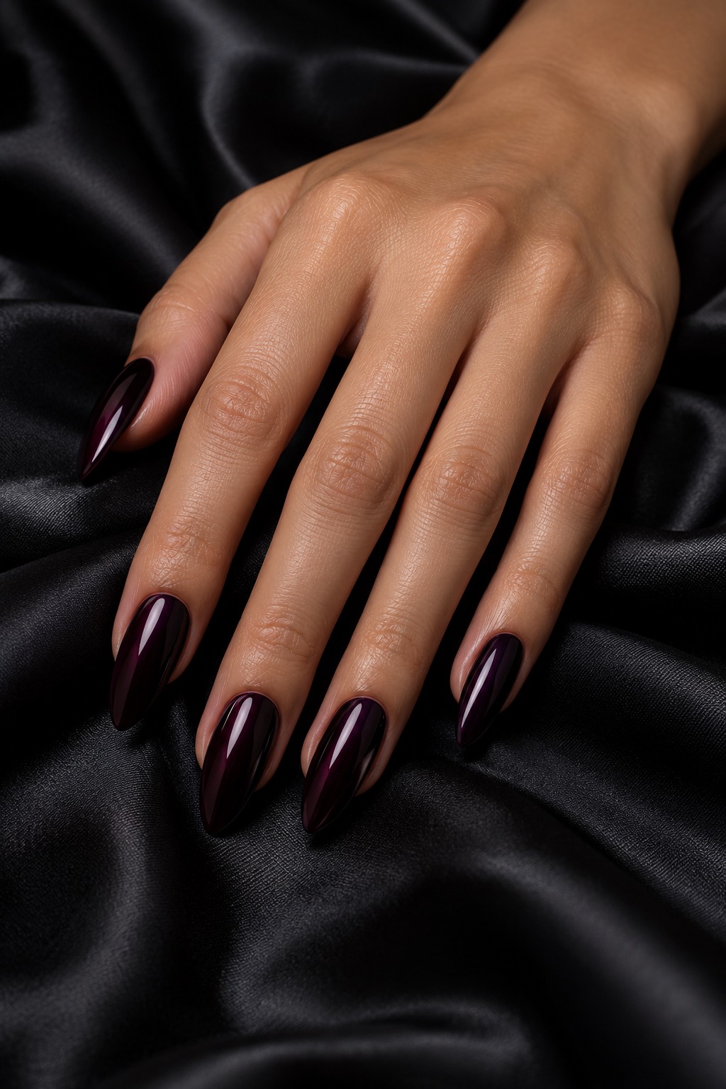 Midnight Blackberry Noir Nails
