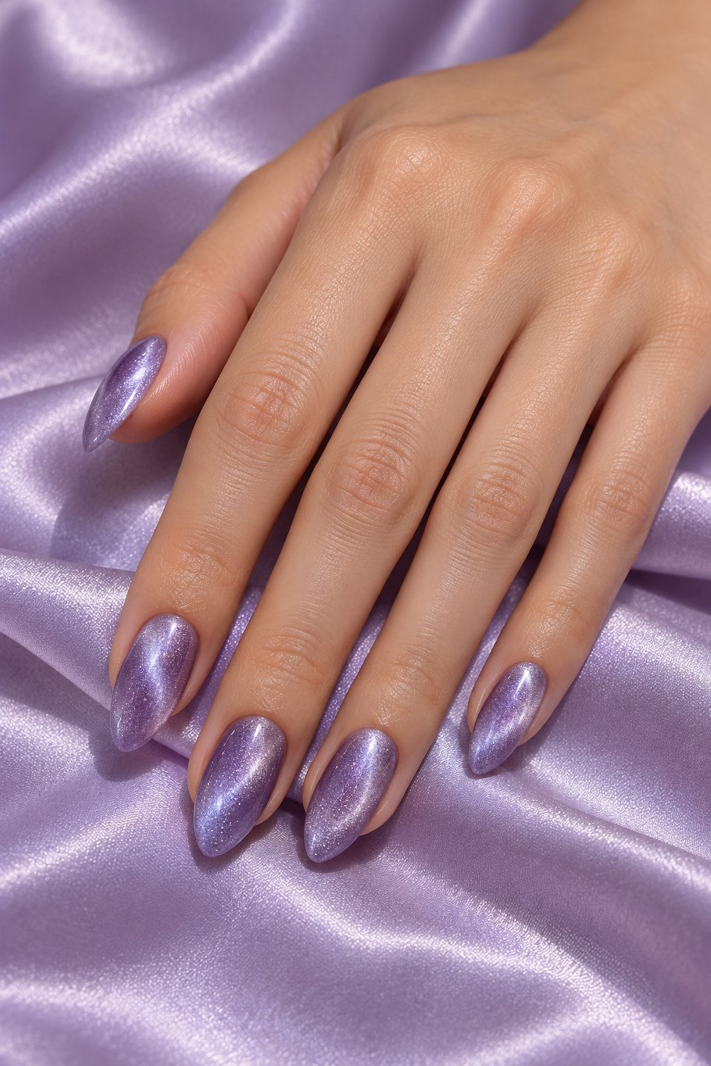Lavender Haze Magnetic Silk Sheen Nails